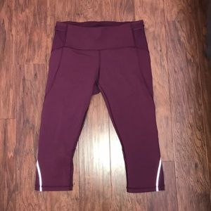 Size 8 Lululemon Free Runner Crop